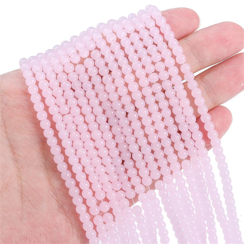 95Pcs Crystal Glass Beads Solid Loose Spacer Beads for DIY Necklace Bracelet Jewelry Making