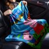 Custom Name Peppa Pig Theme Printed Blanket - Perfect for Couch, Bed, Travel & Outdoor Use | Machine Washable, Cozy & Durable.