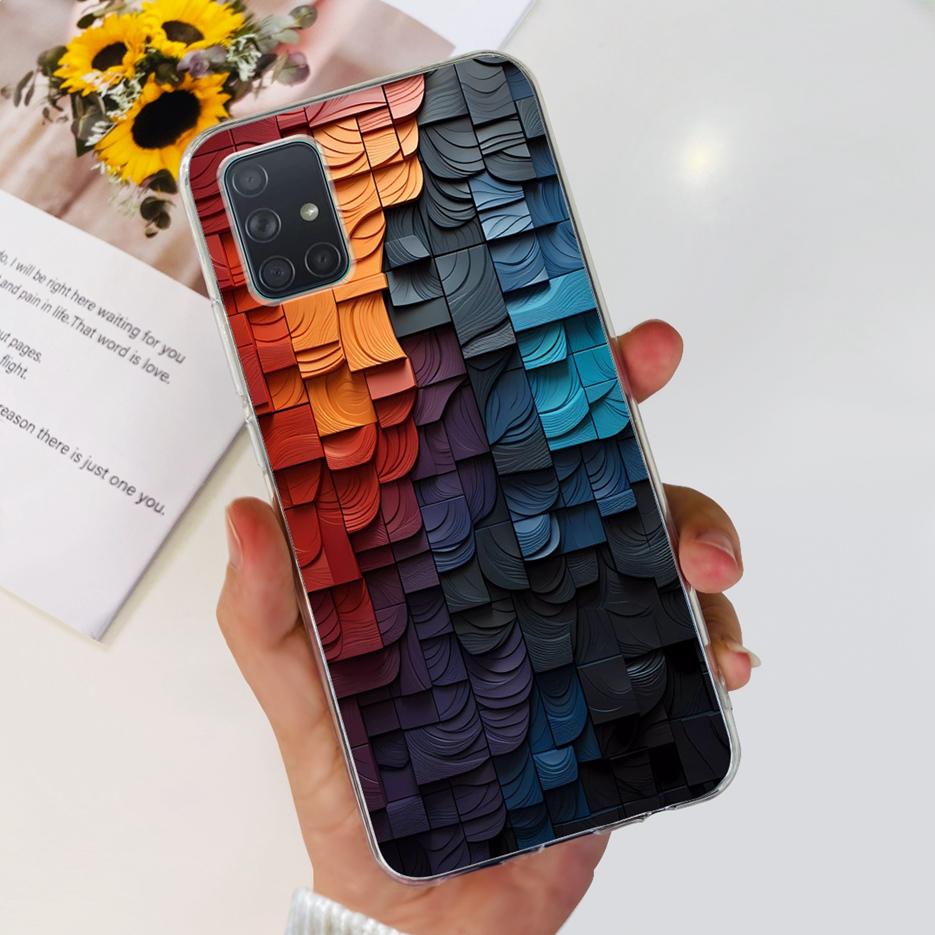 For Samsung Galaxy A31 A41 A51 A71 Case Cute Fashion Painted Cover Soft TPU Phone Case For Samsung A31 A41 Galaxy A51 A71 Bumper
