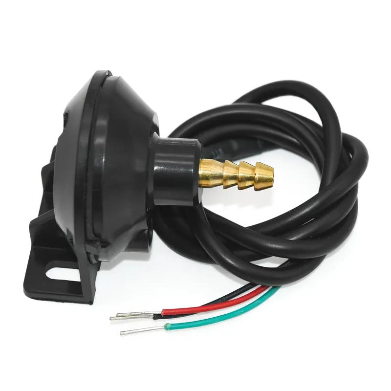 52mm Car Gauge White Backlight Pointer Boost Meter -1~2Bar Turbo Boost Gauge with T Tube PVC Hose for 12V Gasoline Vehicle