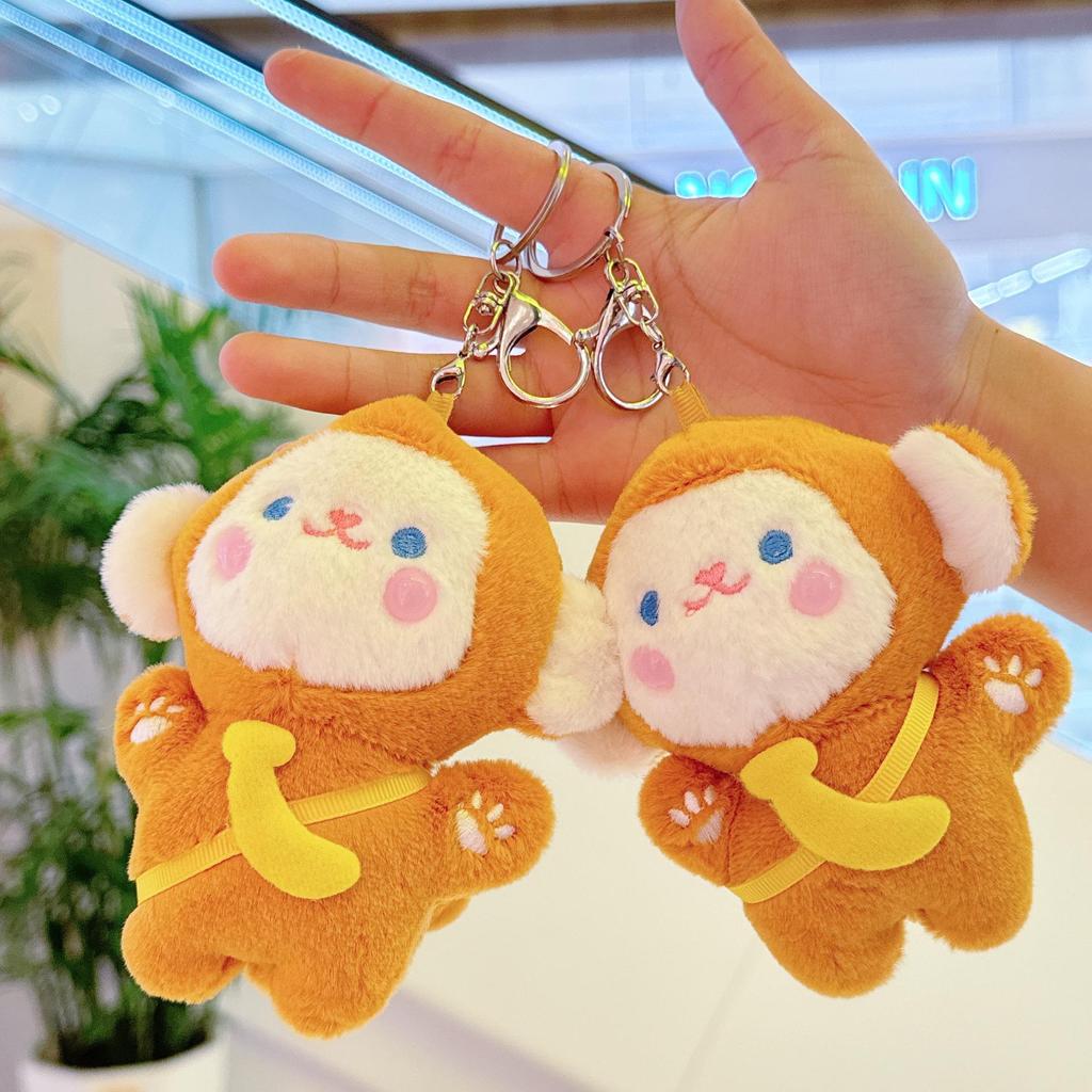 Очаровательный плюшевый брелок-подвеска в виде розовой свинки – Милая кукла-шарм для сумки в стиле знаменитостей