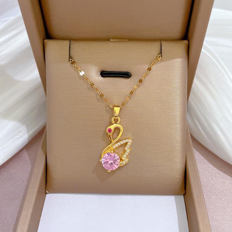 Геометрические Популярные Элементы Роскошное Банкетное Свадебное Ожерелье Женская Универсальная Цепочка на Ключицу Титановая Сталь