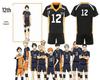 Косплей-комплект формы старшей школы Карасуно из Haikyuu, черный с оранжевым