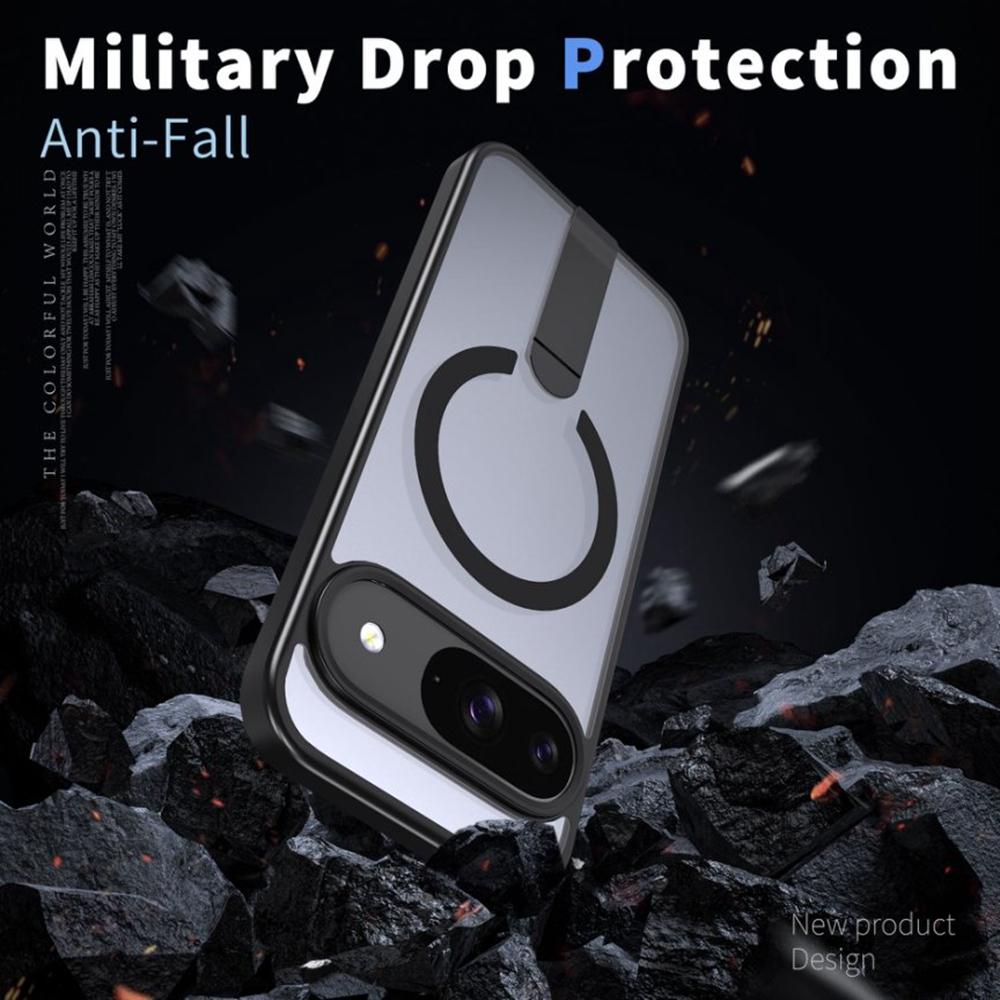 Phone Case For Google Pixel 10/10 Pro/9/9 Pro Magnetic Case Kickstand TPU + Acrylic Cover