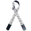 Guitar Strap Cute Strap Guitar Bass Acoustic Electric Belt Lock with English [NOELAMOR] (Covered Letters, White)