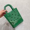 Гелевая сумка DIY Сумка с отверстиями Женская сумка Макарон Пляжная корзина для стирки Сумка ПВХ