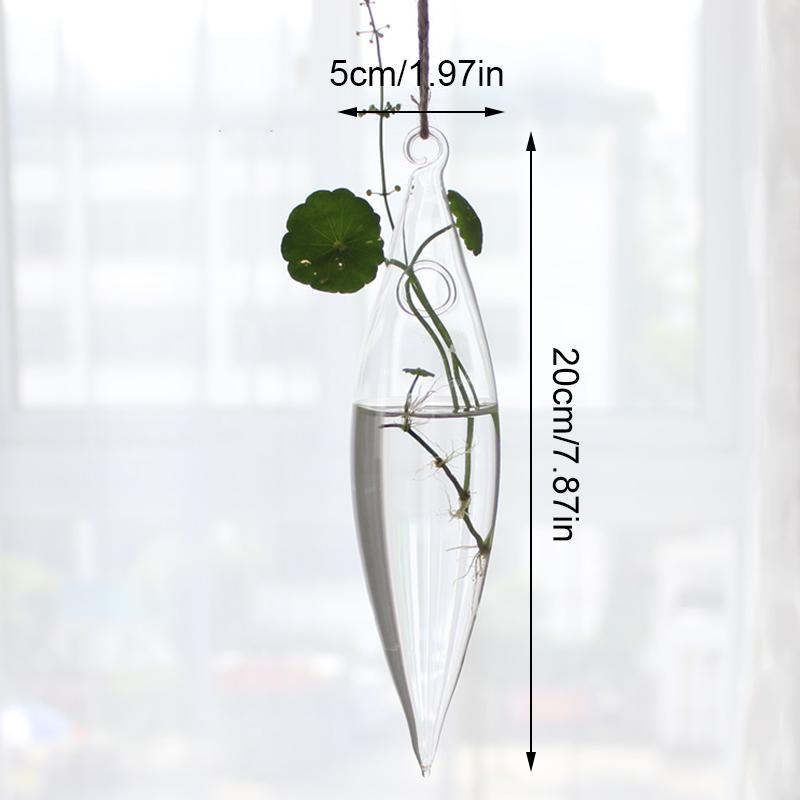 1 шт. прозрачные вазы для гидропоники, террариумный контейнер, подвесная стеклянная ваза, цветочный горшок