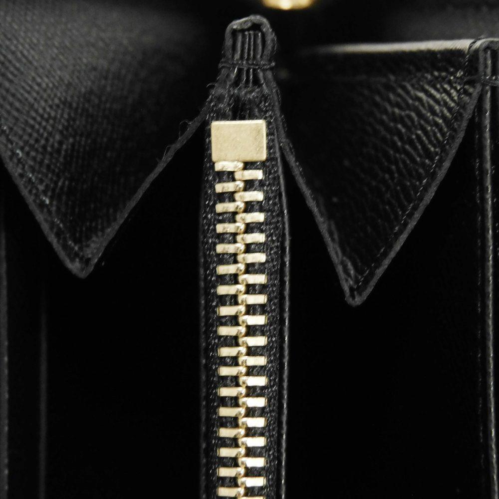 Used 12564 Zippy Wallet M82444 7940 New Model Black Zip Around RFID Excellent Condition Monogram Reverse Brown Unisex