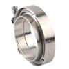 Broyear NEW 2" 2.5" 3" 3.5"  51mm 57mm 63mm 76mm Self Aligning Male/Female V-Band Vband Clamp CNC Stainless Steel Flange Kit