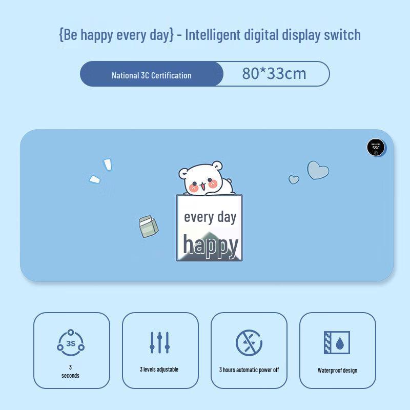 Timed Heating Desk Mat