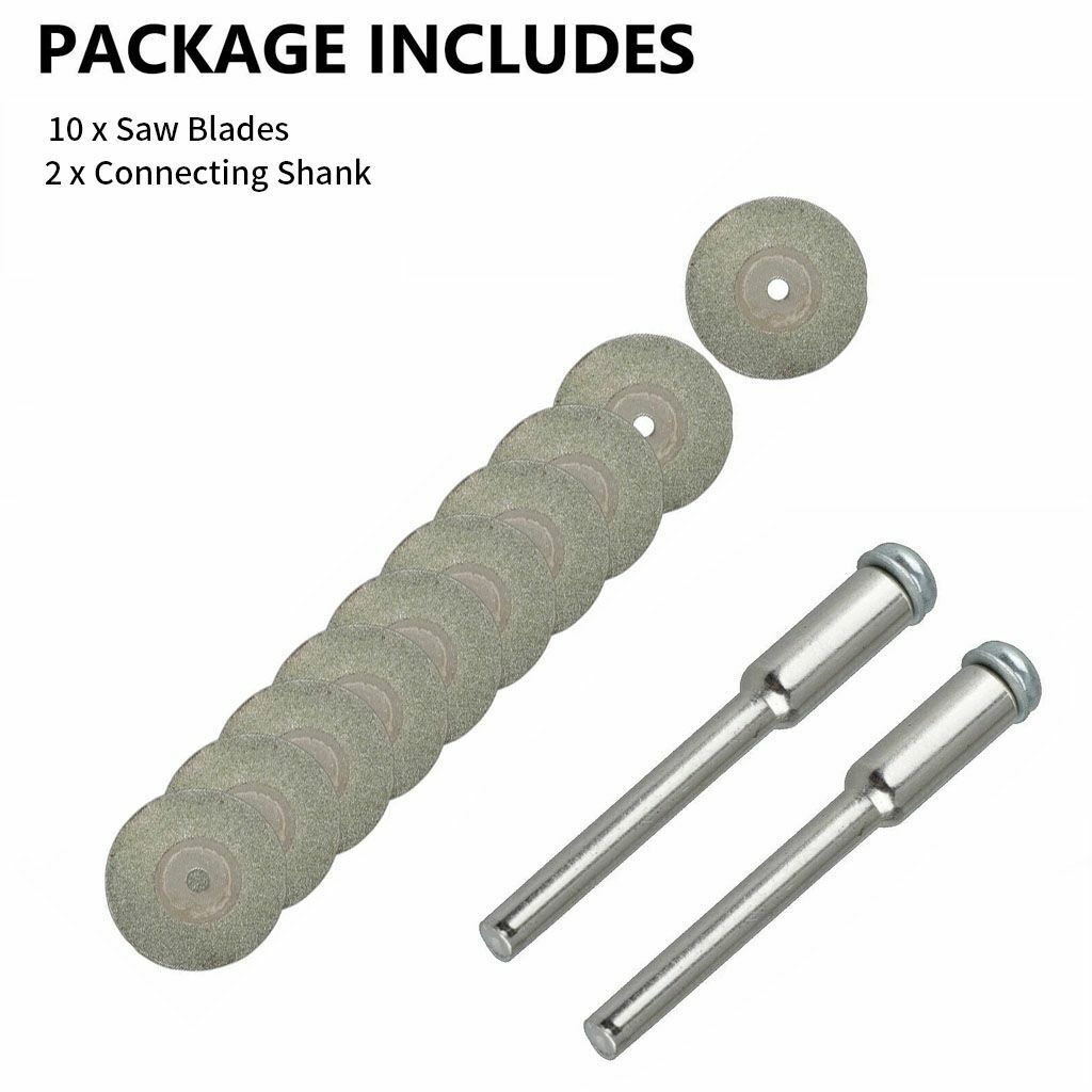 10 алмазных отрезных кругов для вращающегося инструмента Dremel, шлифовального станка, металлического отрезного диска