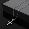 Simple Trendy Star Pendant Necklace, Silver Color Stainless Steel Choker for Men Fashion Party Punk Jewelry Accessories