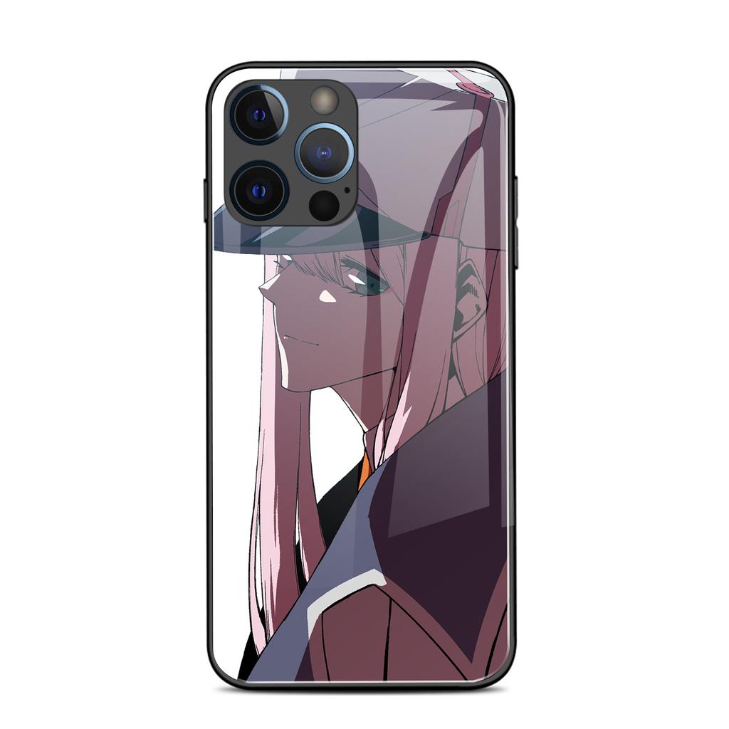 Чехол из закаленного стекла с японским аниме "DARLING in the FRANXX" для iPhone 6 6s 7 8 14 Plus X Xs Max Xr 11 12 13 14 Pro Max Se2020