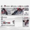 129 Keys Corona Theme 5 Sides Dye Sub PBT Keycap Side Print Shine Through Keycaps Cherry Profile for Gaming Keyboard MX Switches