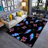 Colorful Lightning Pattern Carpet Suitable As a Non-slip Mat for the Living Room or Bedroom Sofa