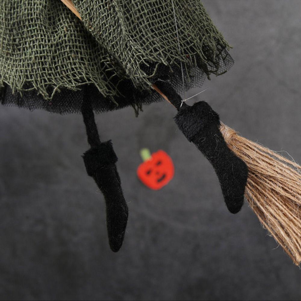 Cute Halloween Hanging Witch Doll Funny Halloween Witch Pendant  Bar Home Decor
