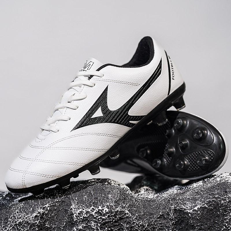 Mens Youth Soccer Cleats Turf Grass Field Training Match Low-Cut Breathable Mesh Football Shoes