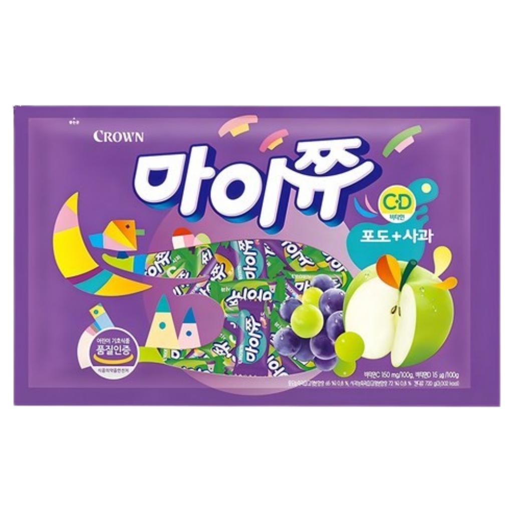 CROWN Корейские жевательные конфеты MyChew Фруктовые 5 вкусов 284г-720г
