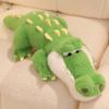 Soft Crocodile Plush Toy Fluffy Full Stuffed Animal Pillow Doll Jungle Green Giant Alligator Sofa Cushion Birthday Plush Gift