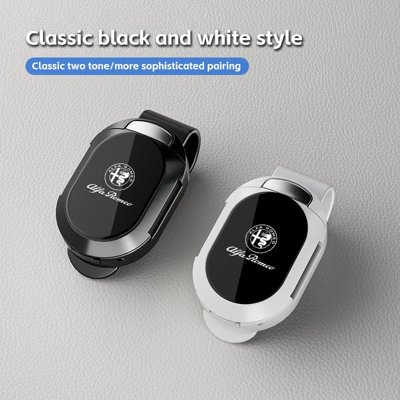 AAACN1 Car Sunglasses Clip Sun Visor Glasses Holder Card Ticket Storage For Alfa Romeo giulietta 159 mito giulia stelvio 147 Accessorie