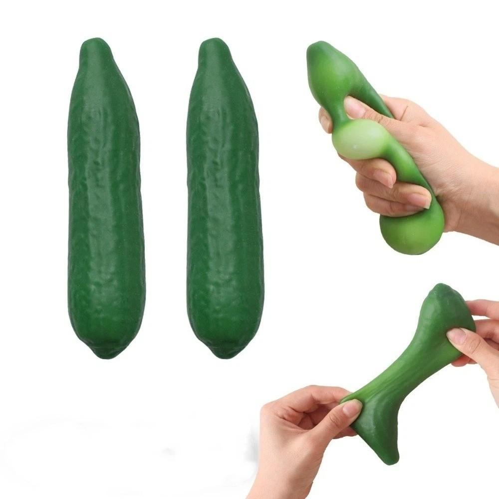 Super Soft Cucumber Squeeze Model Simulation Vegetable Pinch Slow Rebound Cucumber  Photo Prop