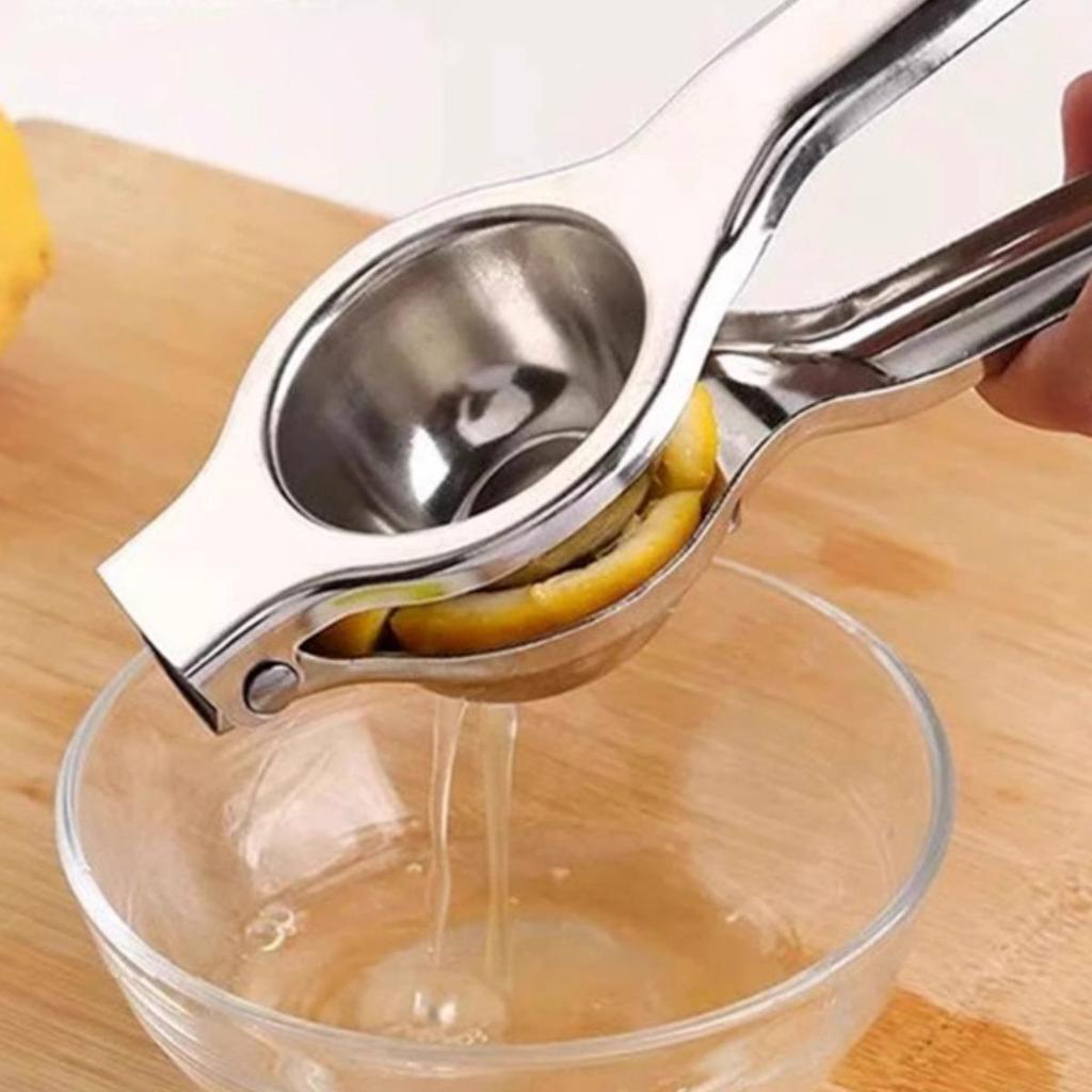 Stainless Steel Manual Lemon Juicer - Small Handheld Squeezer for Lemons