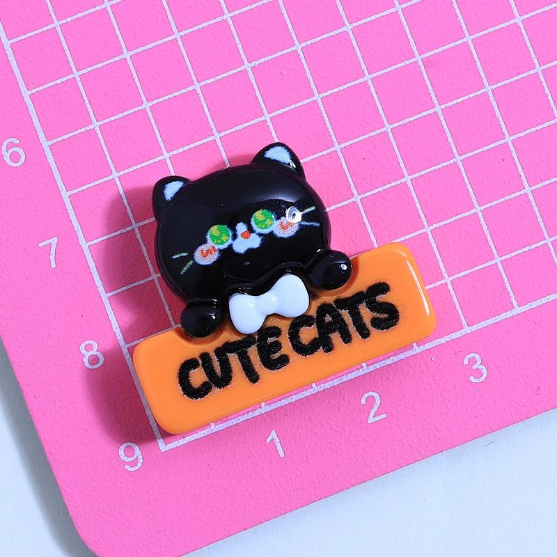 Темно-оранжевый кот из смолы DIY украшения и пряжки для обуви аксессуары