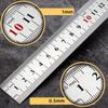 Stainless Steel Ruler Metal Measuring and Cutting Ruler Office Ruler Metal Ruler Office Learning Drawing Measuring Tool