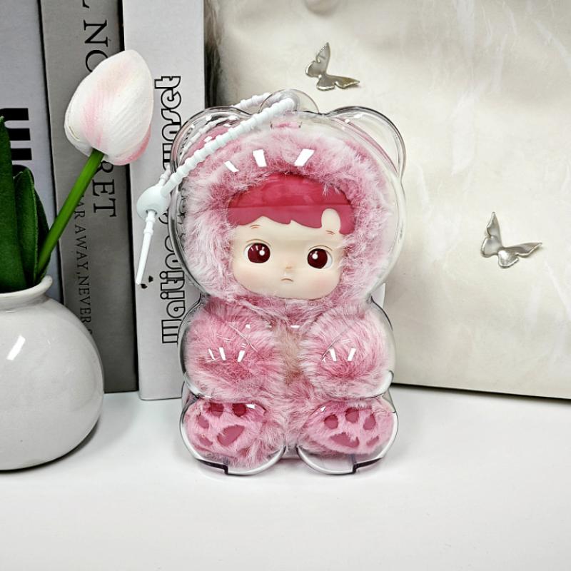 Коллекция эмалевых плюшевых брелоков Hacipupu в виде мармеладных мишек с защитным пылезащитным чехлом, милый аксессуар с персонажем, подарок