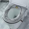 Universal Toilet Seat Cover Round Toilet Seat Cushion Bathroom Lavatory Cover Mat Winter Thick Warm Washable Cartoon Cute Toilet Seat Covers