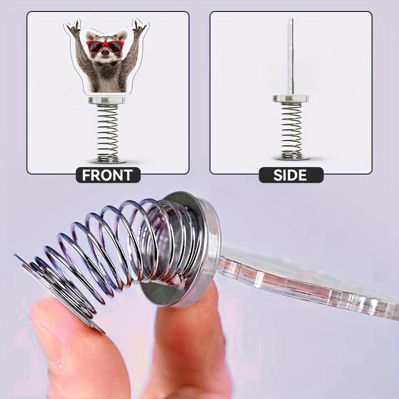 Игрушка-качалка в виде енота, 2D акриловая весенняя забавная игрушка, подвеска для автомобиля, забавный подарок для путешествий.