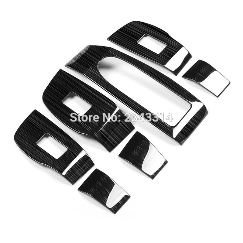 For Right Hand Drive Vehicle For Mazda 3   Car Armrest Window Switch Lift Cover Trims Auto Styling Accessories 7pcs