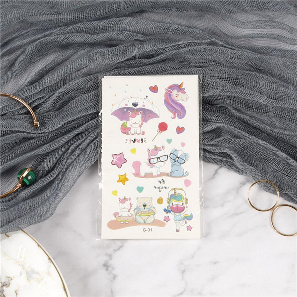 10 листов мультфильмов временные татуировки наклейки водонепроницаемые вечерние татуировки детский набор