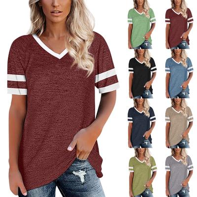 Женская повседневная модная футболка с коротким рукавом и круглым вырезом с принтом