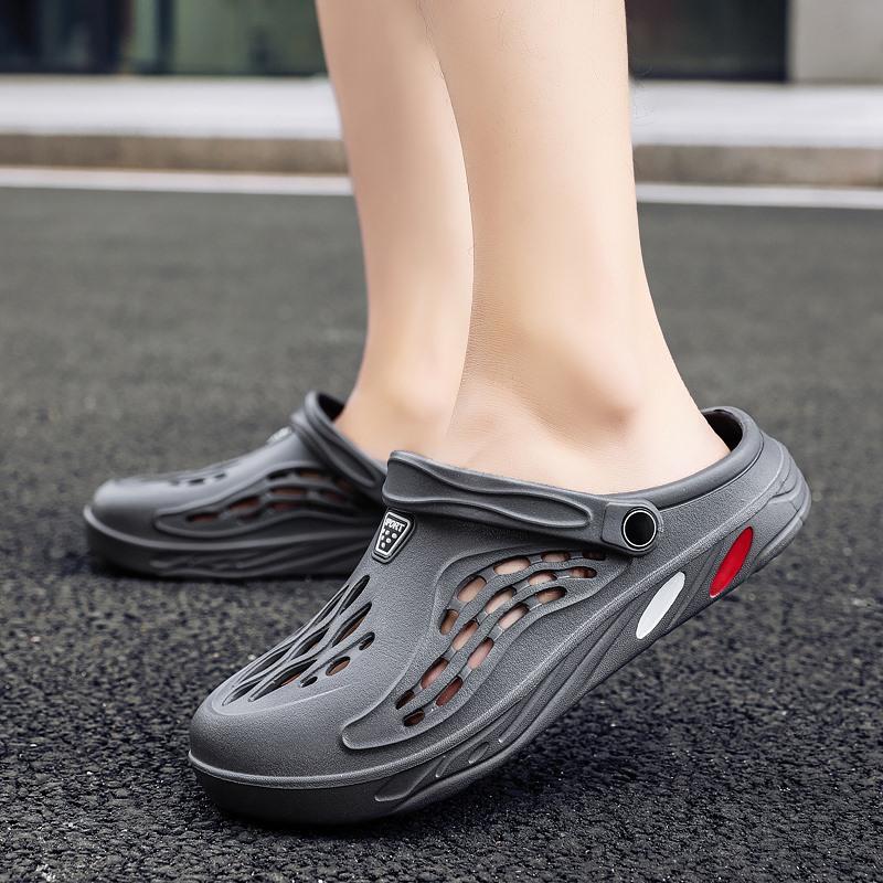 Summer Beach Sandals Couple Fashion Casual Slippers Breathable Non-Slip Outdoor Garden Shoes