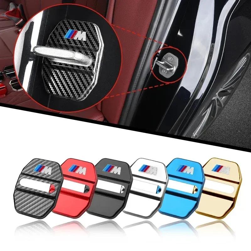 -4 ШТ. Наклейки на крышки замков дверей автомобиля Для BMW 3 5 Серии G30 G32 6GT X1 X2 X3 X5 G01 G02 F48 F39 G07 G11 F15 F20 G20 G05 Аксессуары
