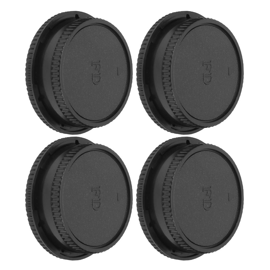 Camera Front Body Cap Rear Lens Cap Cover Set Compatible for Canon FD Mount Lens and Body