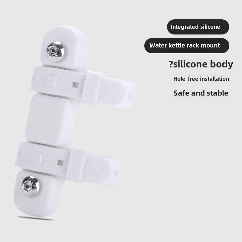 Bicycle Water Bottle Mount Adaptor Silicone Gel Bandage Kettle Cage Strap Seatpost Fork Frame Install Holder Adapter