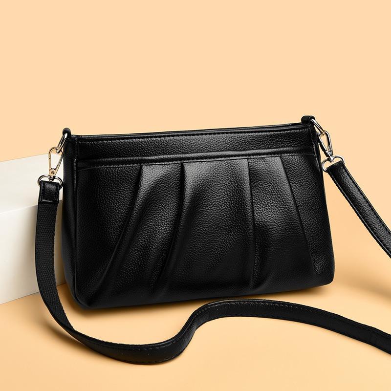 Новая плиссированная маленькая квадратная сумка женская модная простая повседневная подмышечная наплечная сумка ретро-текстура мессенджер сумка для мамы