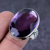 Аметист Драгоценный камень 925 Стерлинговое серебро Подарок Ювелирное изделие Кольцо Размер 6