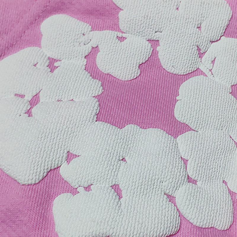 Худи из плотного хлопкового футера 450 г с цветочным принтом - DENIM TEARS.