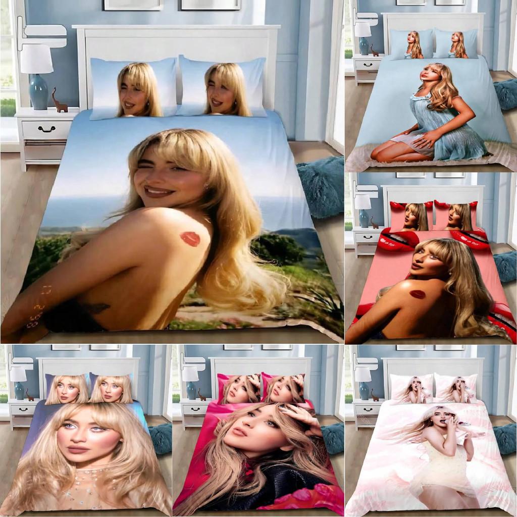 Сабрина Карпентер Пододеяльник Наволочка Постельное белье Набор Мальчик Девочка Украшение Спальня