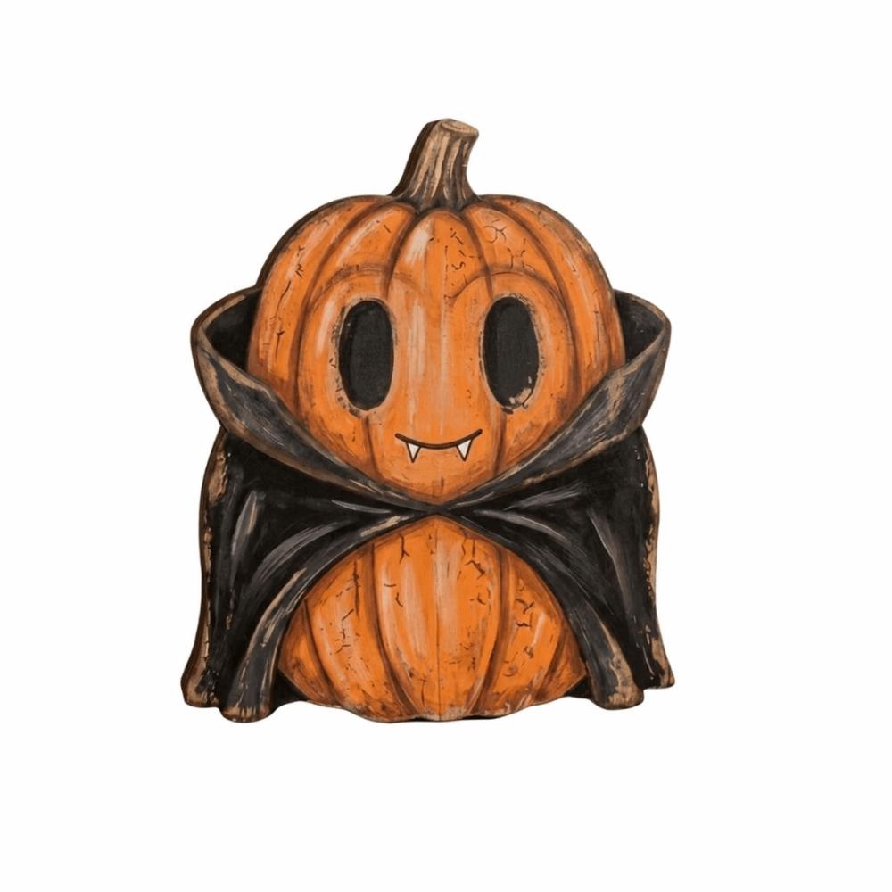 Pastoral Halloween Pumpkin Figurine Cartoon Pumpkin Table Ornament Holiday Gifts