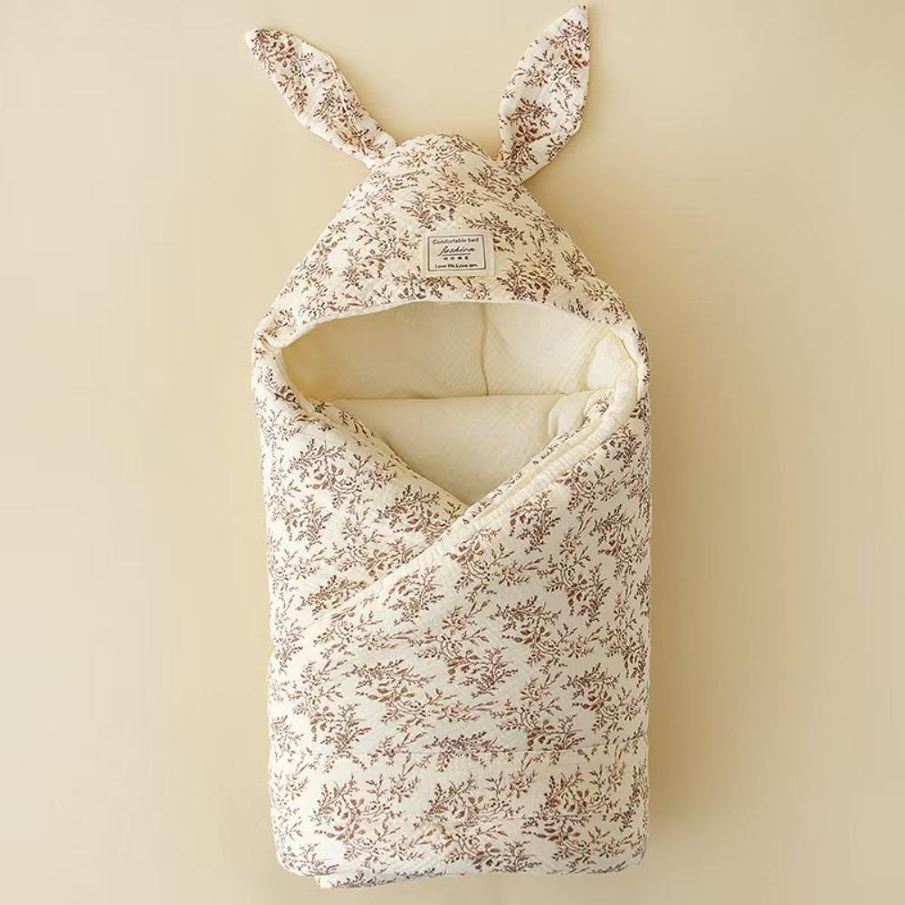 Очень мягкая термопеленка с дизайном кроличьих ушек, пеленка для новорожденных, пеленание ребенка, уход за новорожденным