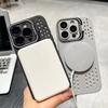 Дышащий мягкий чехол для задней панели для iPhone 17 16 15 14 13 12 11 Pro Max Plus Охлаждающий с теплоотводом Магнитный чехол для телефона для Magsafe