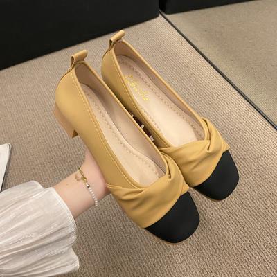 Вечерний ветер нежная обувь французские туфли-лодочки женские 2025 новая осень на плоской подошве с мягкой подошвой для беременных повседневные на один шаг женские туфли