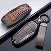 Leather Car Key Case Cover Remote Fob Holder Metal Keychain for BYD Song Plus Atto 3 Han EV Tang DM Qin Seal Dolphin Accessories