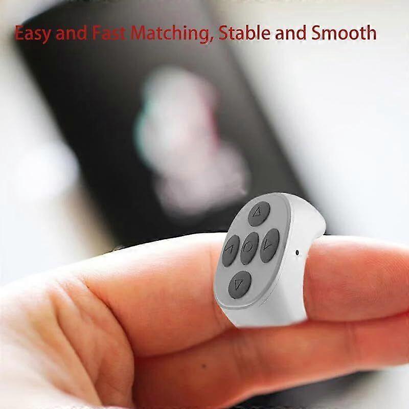 Wireless Bluetooth Ring,Remote Control Fingertip Selfie Video Controller