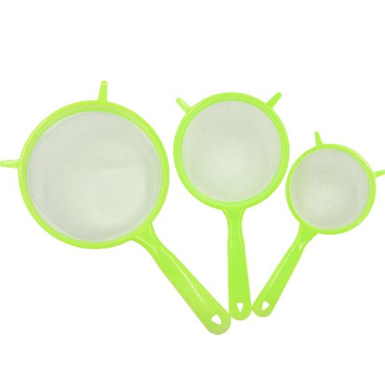 3 шт. пищевое сито с подвесным отверстием, сетчатый фильтр-совок, легкий прочный фильтр-сито для домашней кухни