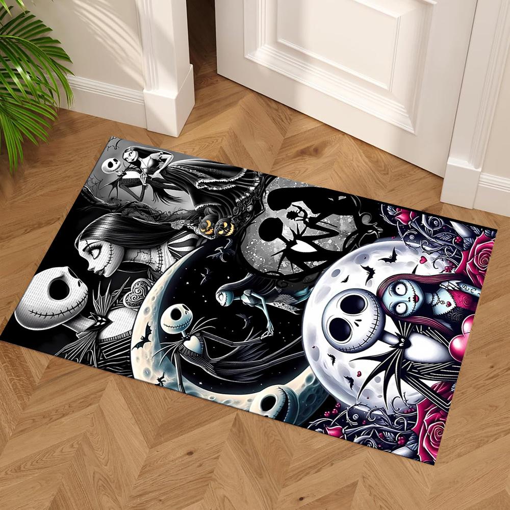 Jack Skellington Carpet Perfect for Dormitory Kitchen Playrooms Outdoor Antislip Carpet Anime Office Decor Spiritual Gift